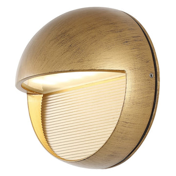 Orbe 6.25" Outdoor Metal/Glass Integrated LED Wall Sconce